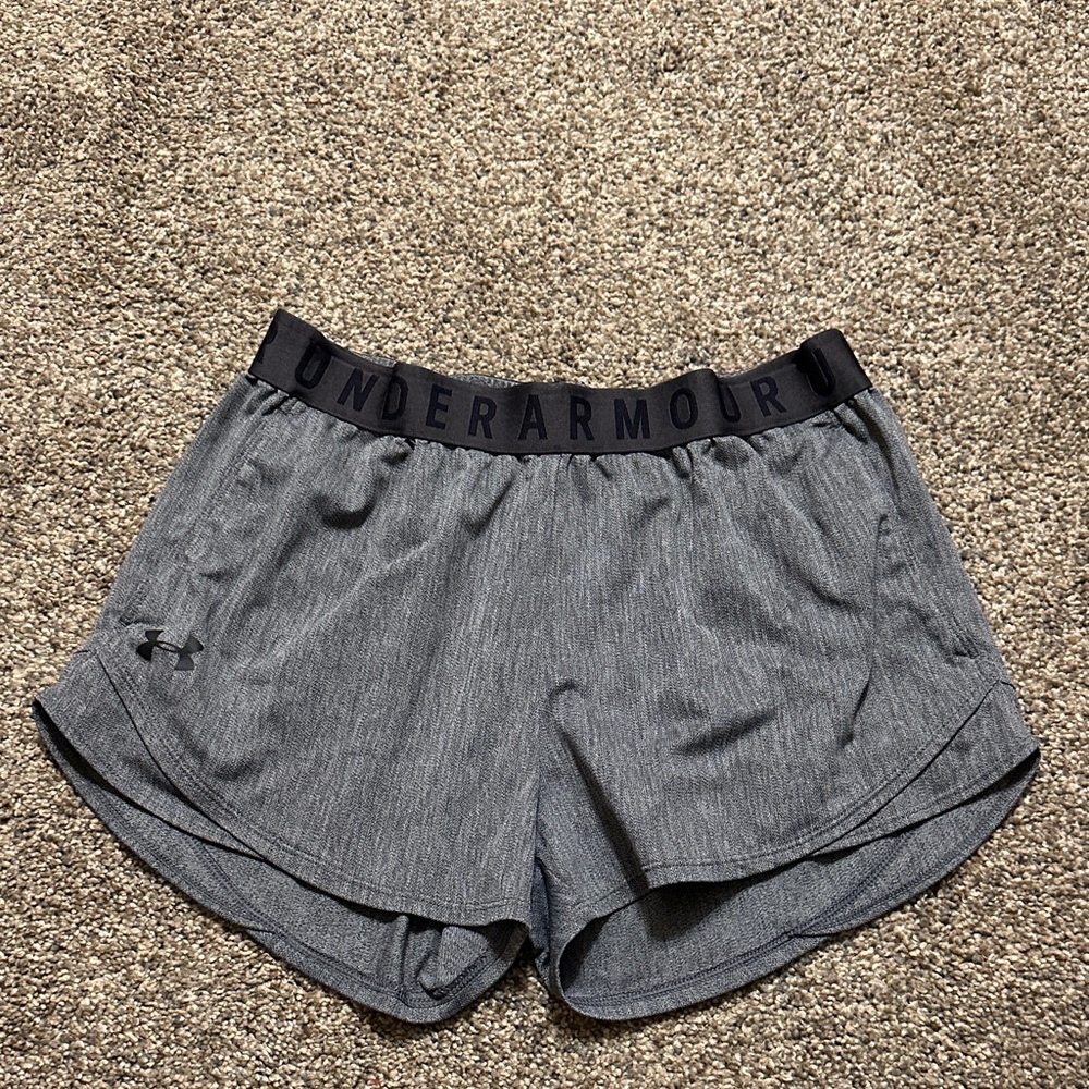 Under Armour Women's Heathered Gray Athletic Shorts